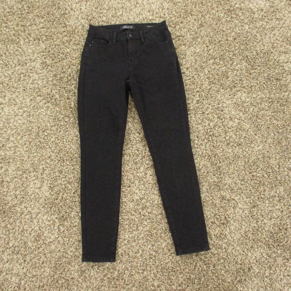Judy Blue Jeans Women's 25 Black Leopard Print Skinny Fit Mid Rise Stretch Denim - Picture 1 of 10